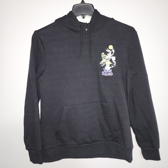 Space jam women's hoodie sweatshirt size M black tune squad - Picture 4 of 6